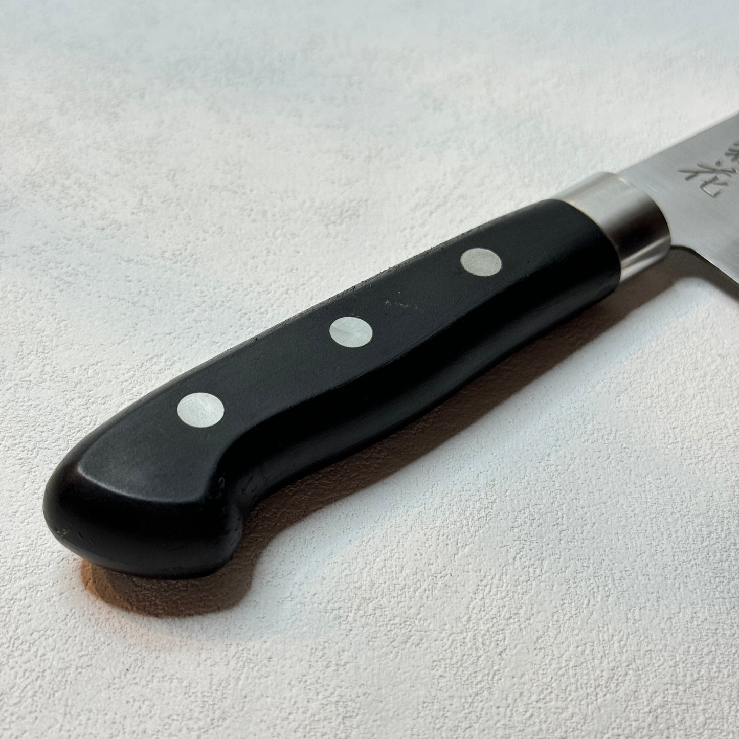 Restored Japanese Santoku all purpose knife 165mm (Stainless-clad carbon)with box