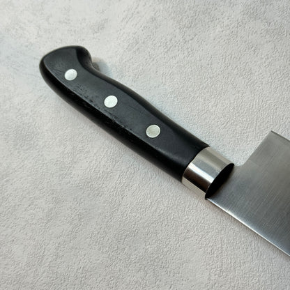 Restored Japanese Santoku all purpose knife 165mm (Stainless-clad carbon)with box