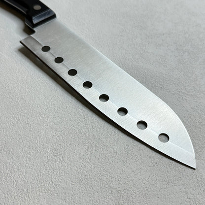 Restored Japanese Mino Kanemori Santoku all purpose knife 165mm