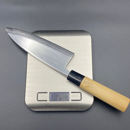 Restored Japanese Sakai Kikushige Deba fish deboning knife. 165mm(carbon steel) With box